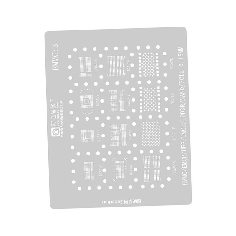 AMAOE EMMC3 BGA Reballing Sten – Tasmota Flash Tool recenzja i cena